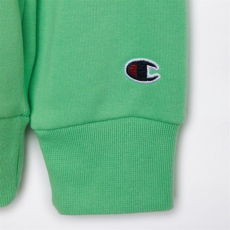 Champion Sweat-Shirt à Capuche Junior Garçon Rochester Logo Vert