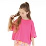 Champion Piger T-shirt med Lille Rochester Logo Fuchsia