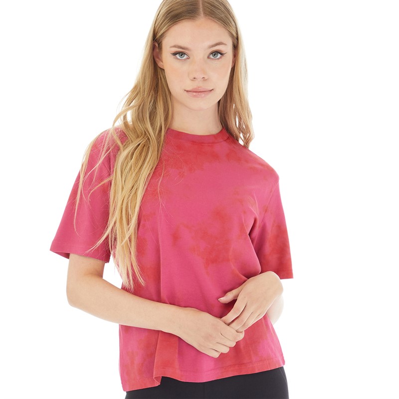 Champion T shirt Femme Rochester Petit Logo Fuchsia