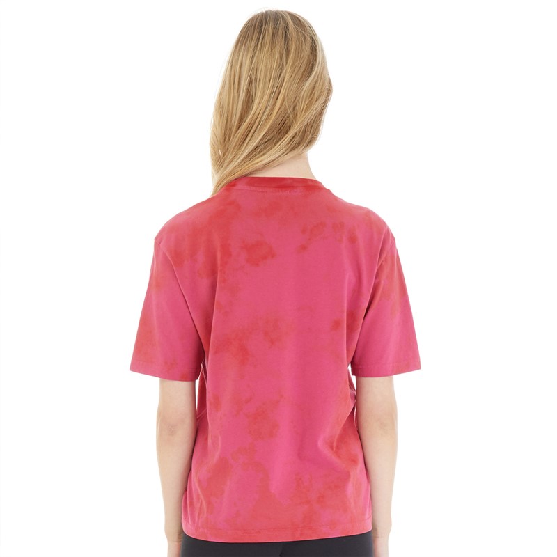 Champion Dames Rochester Lille Logo T-shirt Fuchsia