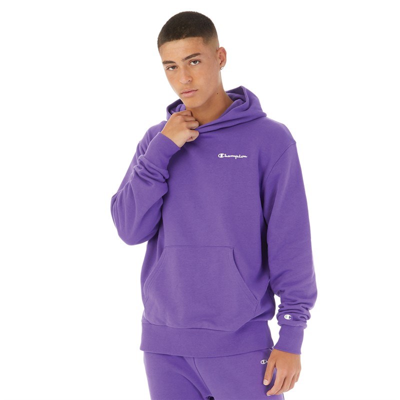 Champion Sweat Shirt a Capuche Homme Eco Future petit logo violet