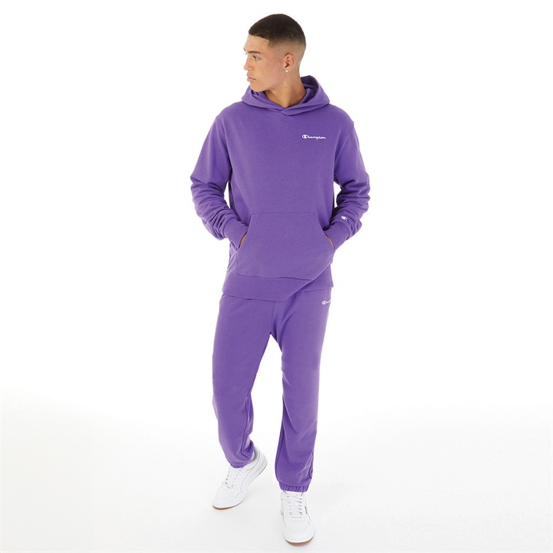 Champion Sweat Shirt a Capuche Homme Eco Future petit logo violet