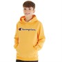 Champion Hoodie Junge Rochester Schrift Logo Gelb