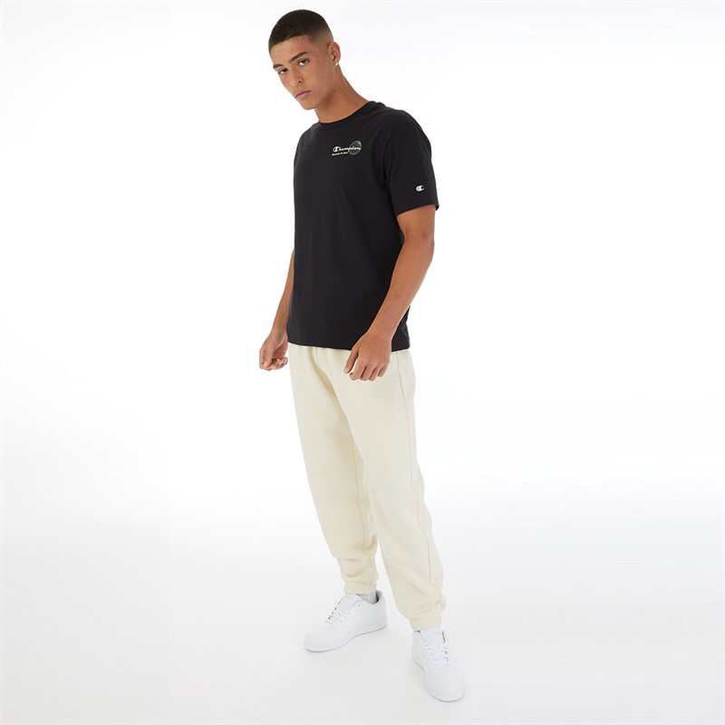 Champion Mens Rochester Eco Future Small Logo Elastic Cuff Sweat Pants Sand