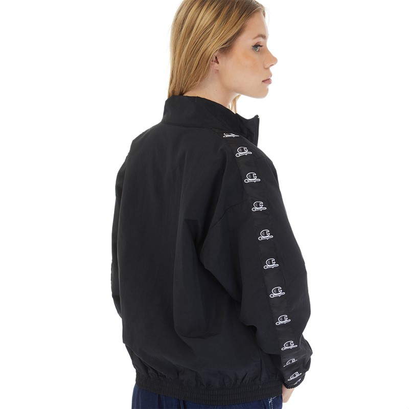 Champion Womens Rochester Taped Full Zip Jacket Black