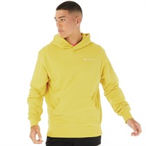 Champion Mens Rochester Eco Future Small Logo Hoodie Yellow