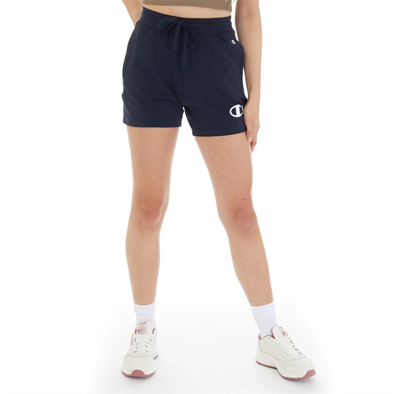 Buy Champion Womens Legacy Large Logo Shorts Navy