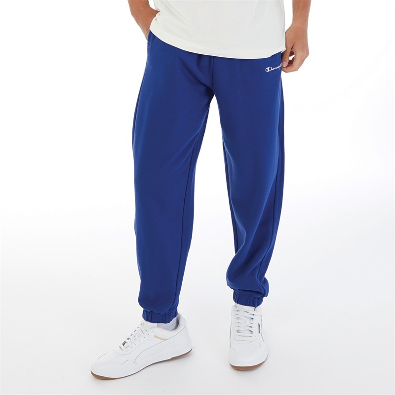 Buy Champion Mens Rochester Eco Future Small Logo Elastic Cuff Sweat Pants Blue