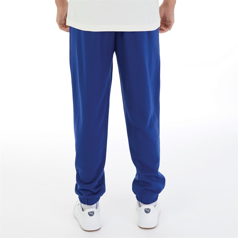 Champion Mens Rochester Eco Future Small Logo Elastic Cuff Sweat Pants Blue