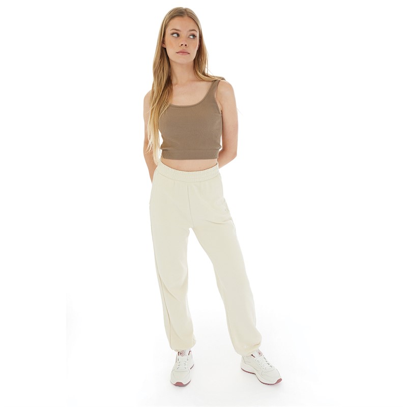 Champion Womens Rochester Eco Future Elastic Cuff Sweat Pants Sand