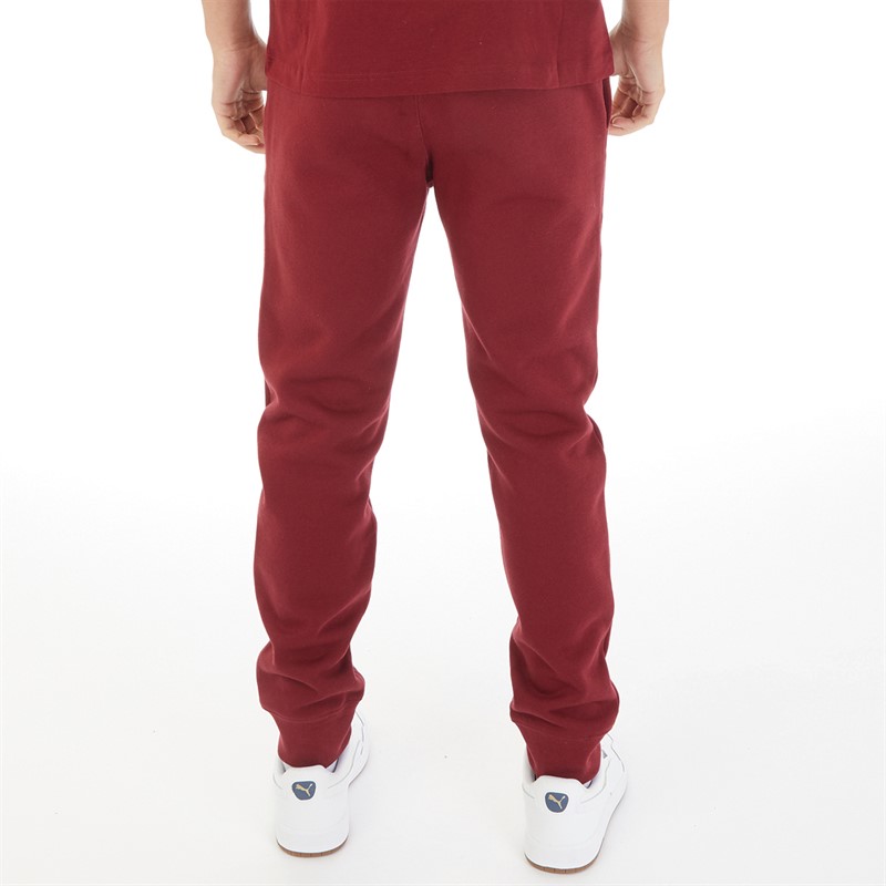 Champion Mens Rochester Collegiate Logo Rib Cuff Sweat Pants Red