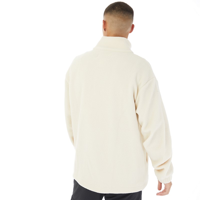 Champion Mens Rochester Eco Future Half Zip Fleece Sand