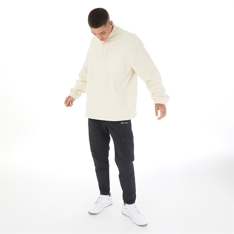 Champion Mens Rochester Eco Future Half Zip Fleece Sand