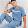 Champion Mens Icons Logo T-Shirt Blue
