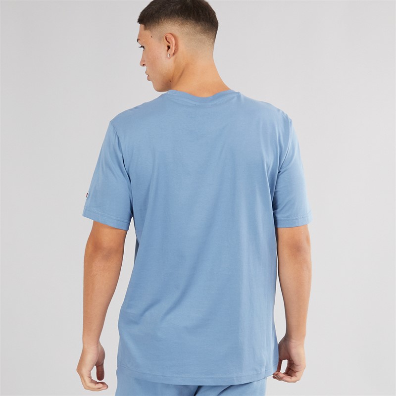 Champion Mens Icons Logo T-Shirt Blue