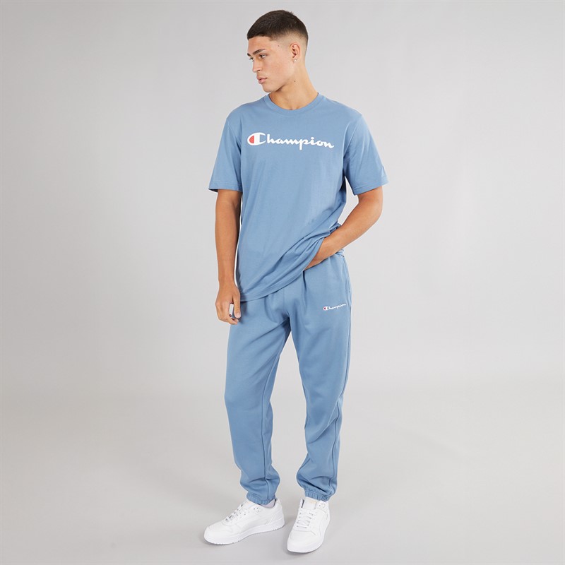 Champion Mens Icons Logo T-Shirt Blue