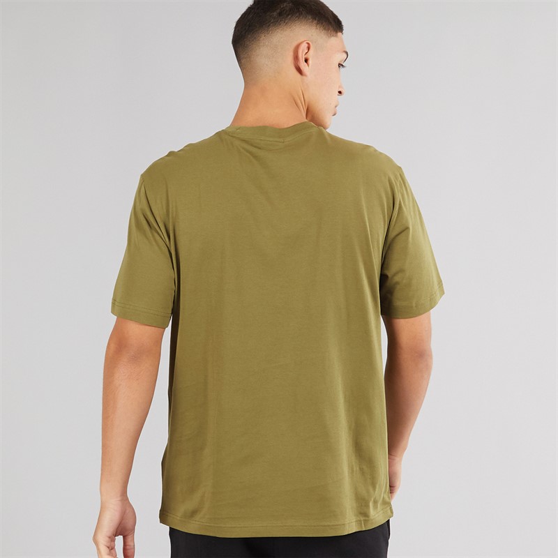 Champion Mens Icons Logo T-Shirt Olive Green