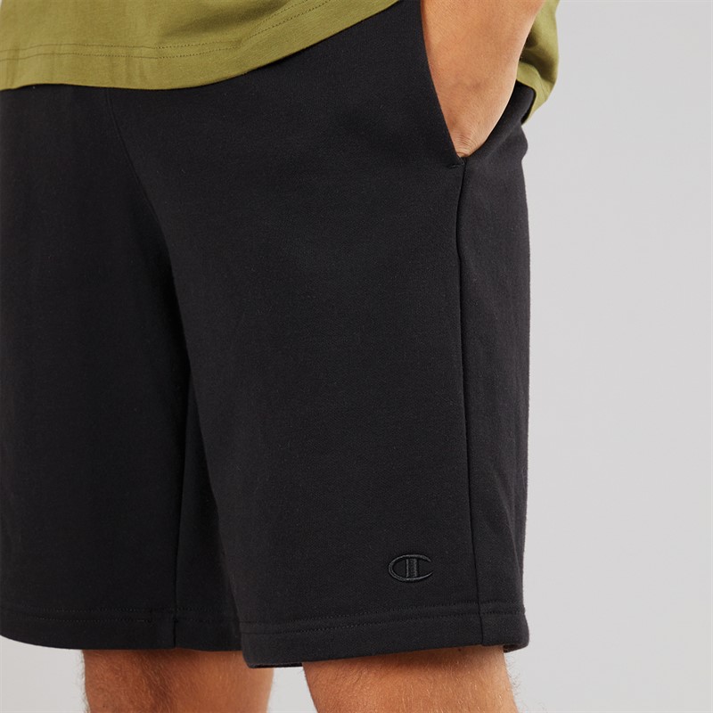 Champion Mens Bermuda Logo Shorts Black