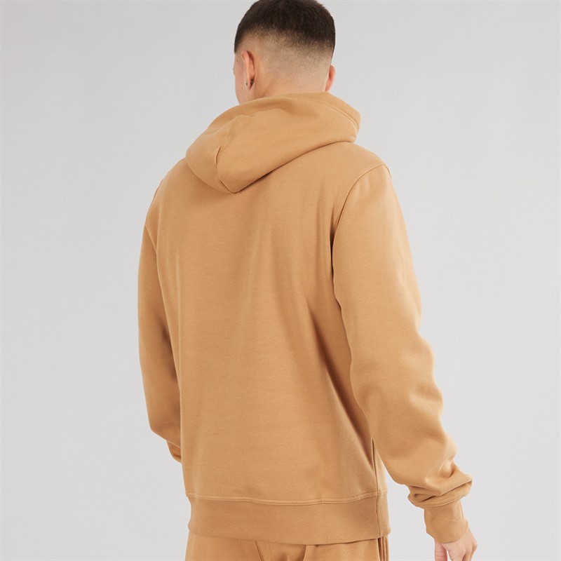Champion Mens Logo Hoodie Light Brown