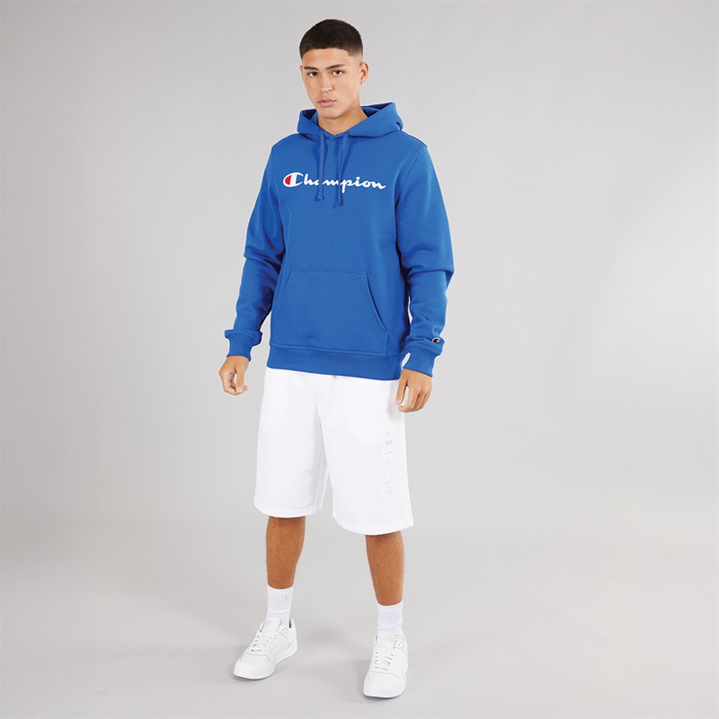 Champion Mens Bermuda Logo Shorts White