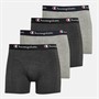 Champion Mens Four Pack Logo Boxers Light Beige