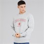 Champion Mens Graphic Shop Logo Sweatshirt Heather Grey