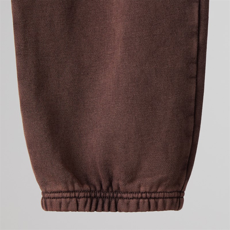 Champion Mens Icons Wahsed Logo Cuffed Joggers Brown