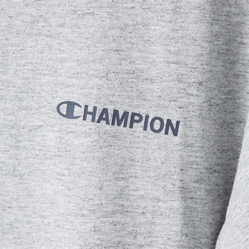 Champion Mens Graphic Shop Logo T-Shirt Heather Grey