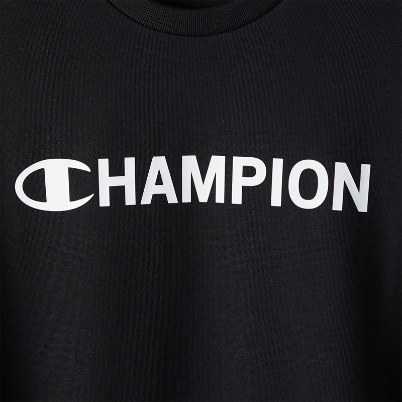 Champion Mens Graphic Shop Logo Sweatshirt Black