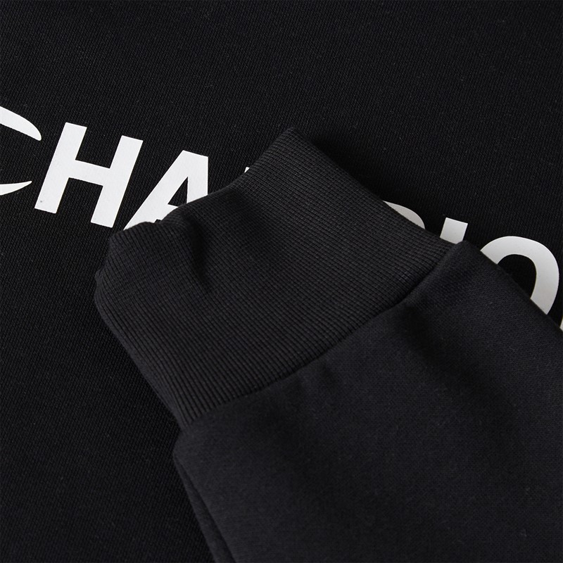 Champion Mens Graphic Shop Logo Sweatshirt Black