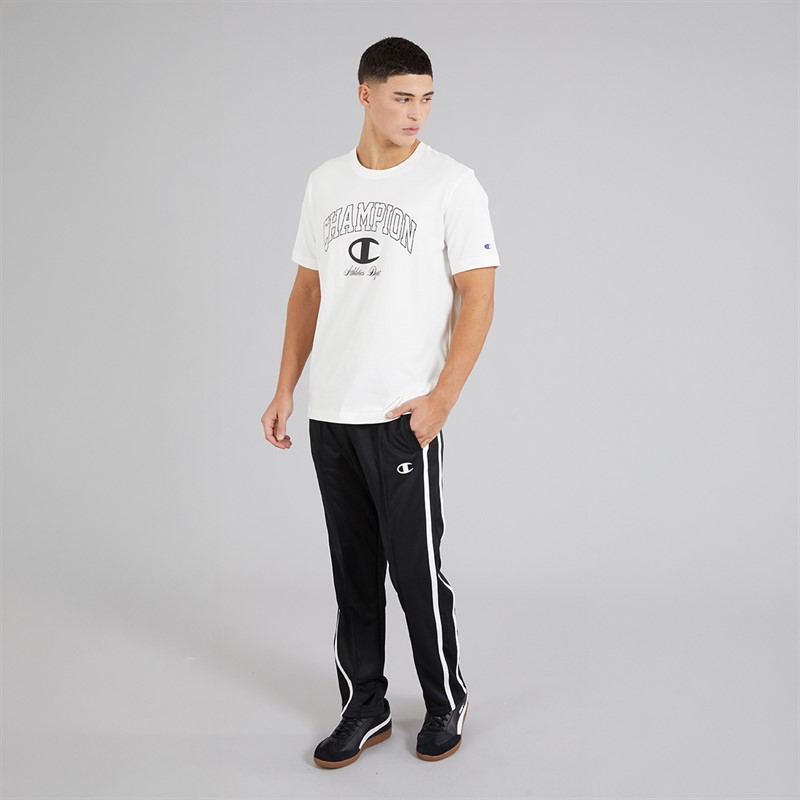 Champion Mens State Of Play Varsity Logo T-Shirt White