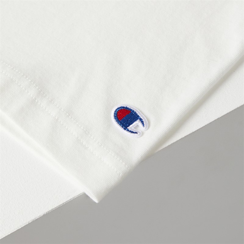 Champion Mens State Of Play Varsity Logo T-Shirt White