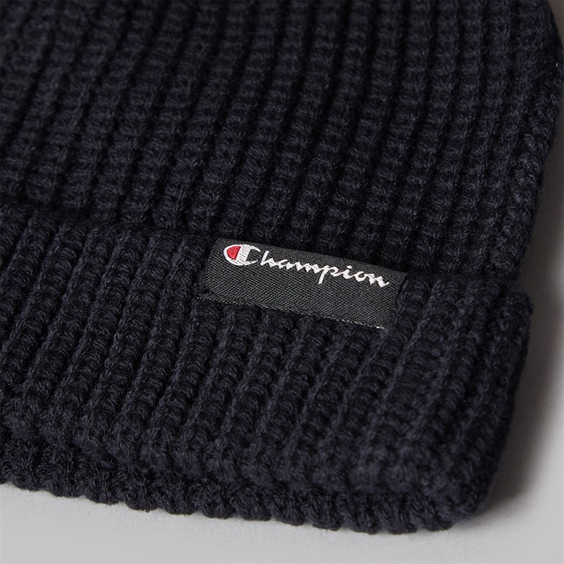 Champion Mens Logo Watchman Beanie Hat Navy