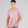 Champion Mens State Of Play Varsity Logo T-Shirt Pink