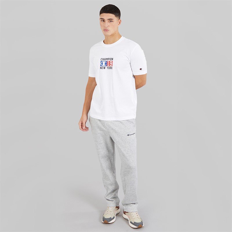 Champion Mens C-table Graphic Logo T-Shirt White