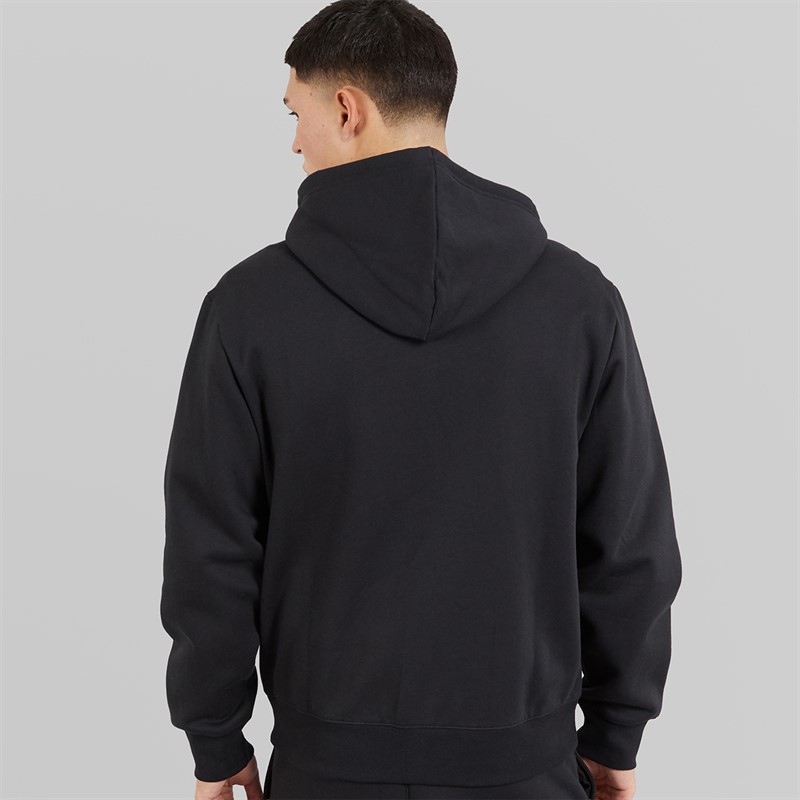 Champion Mens State Of Play Varsity Logo Full Zip Hoodie Black