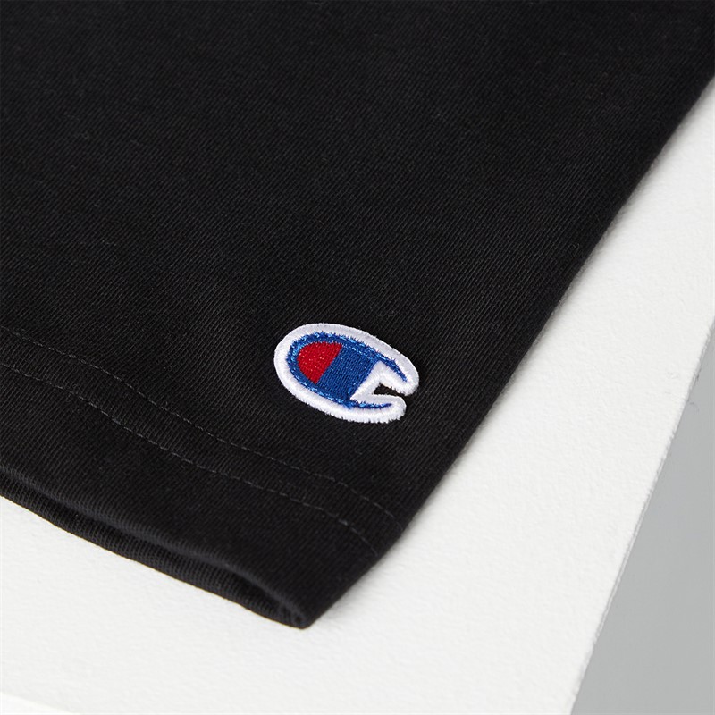 Champion Mens State Of Play Logo Back Graphic T-Shirt Black
