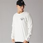 Champion Mens State Of Play Varsity Logo Long Sleeve T-Shirt White