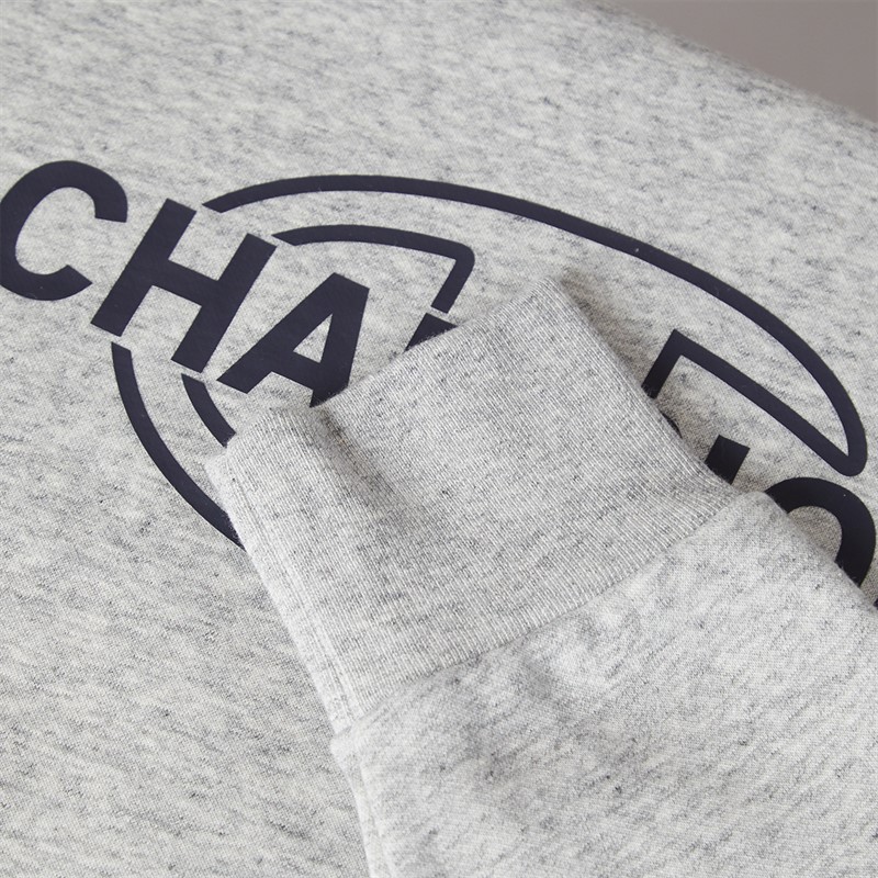 Champion Mens Graphic Shop Logo Sweatshirt Heather Grey