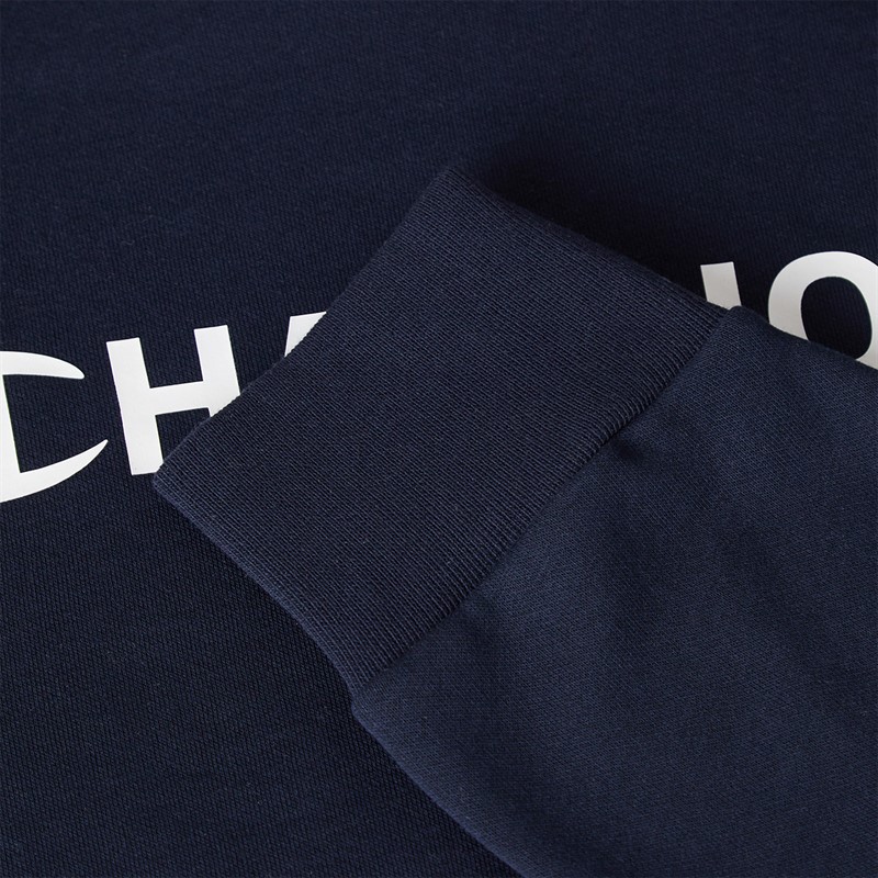 Champion Mens Graphic Shop Logo Sweatshirt Navy
