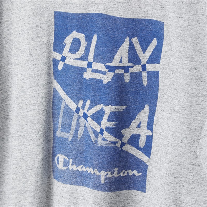 Champion Mens C-table Graphic Logo T-Shirt Heather Grey