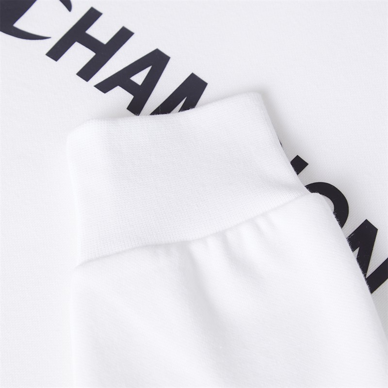 Champion Mens Graphic Shop Logo Hoodie White