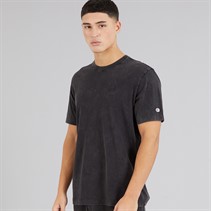 Champion Mens Icons Washed Logo T-Shirt Black