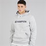 Champion Mens Graphic Shop Logo Hoodie Heather Grey