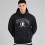Champion Mens State Of Play Varsity Logo Hoodie Black