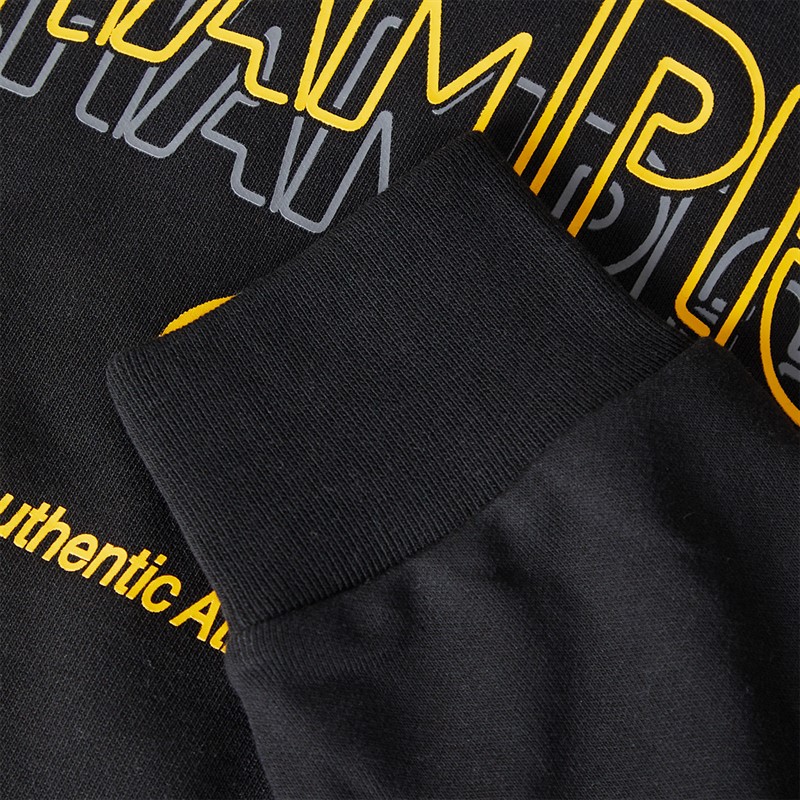 Champion Mens Graphic Shop Logo Sweatshirt Black
