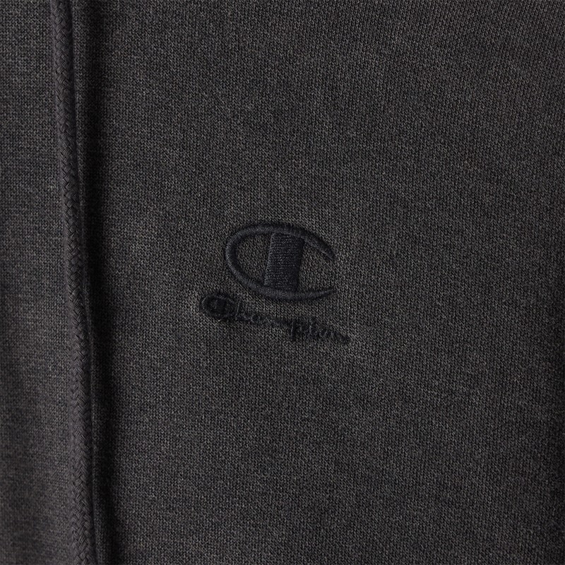 Champion Mens Icons Washed Logo Hoodie Black