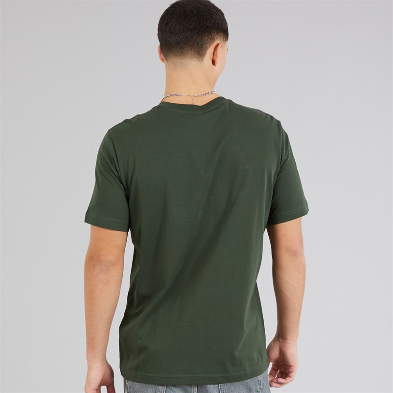 Champion Mens Graphic Shop Logo T-Shirt Military Green