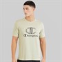 Champion Mens C-Table Graphic Logo T-Shirt Beige