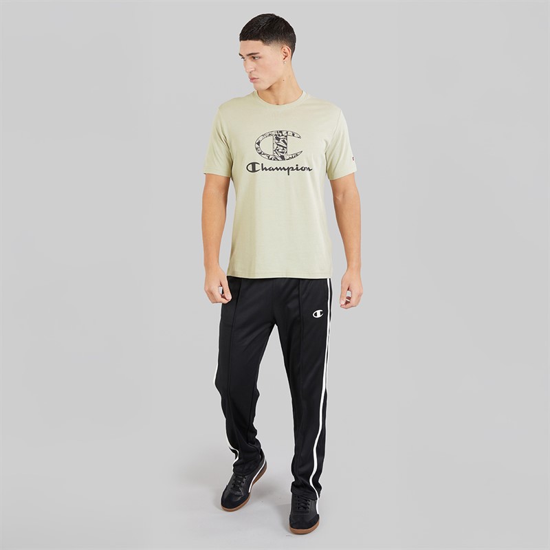 Champion Mens C-Table Graphic Logo T-Shirt Beige